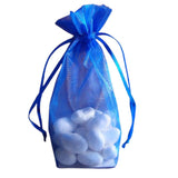 Royal Blue - Cardboard Bottom Organza Bag - 4 x 2 x 6"