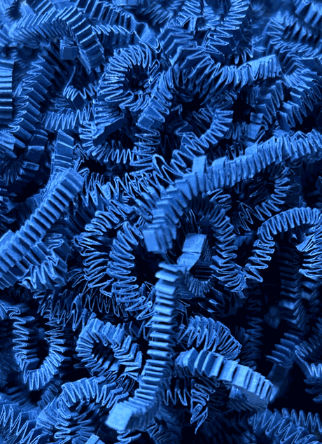Crinkle Paper 40 LB Blue