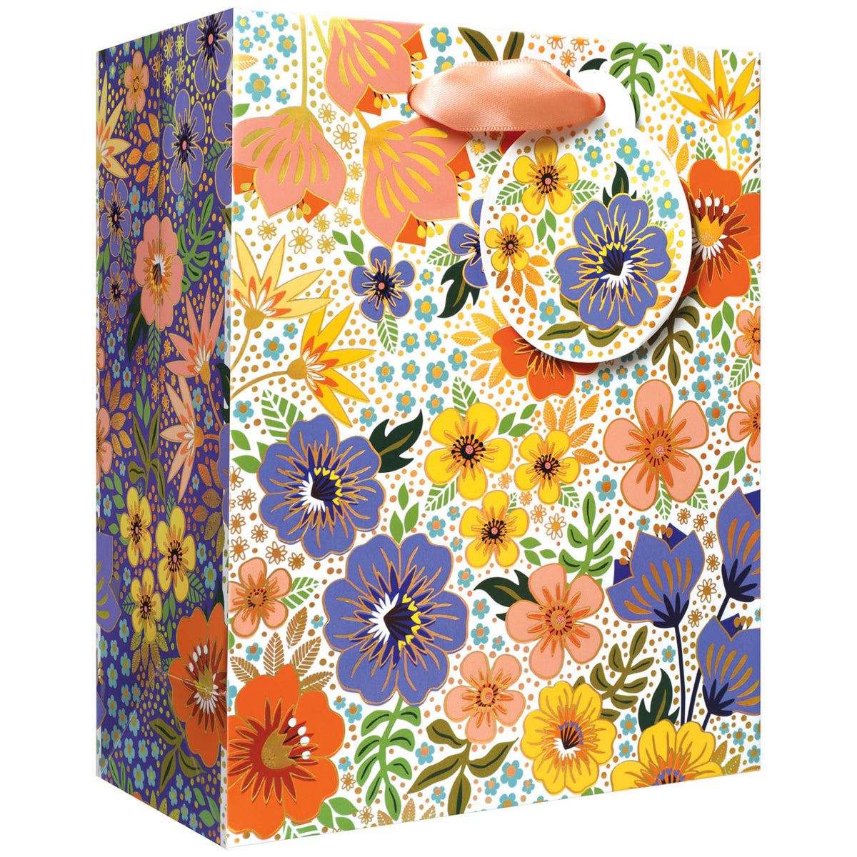 Golden Floral Gift Bags — primary image