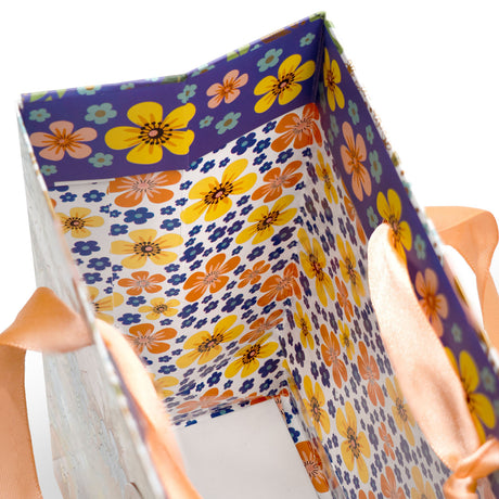 Golden Floral Gift Bags — additional view d