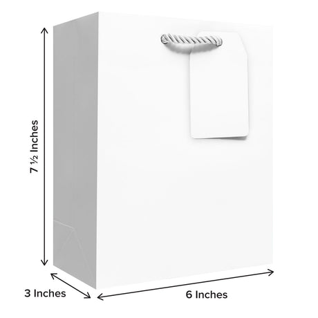 Matte White - Gift Bag w/Tag — additional view b