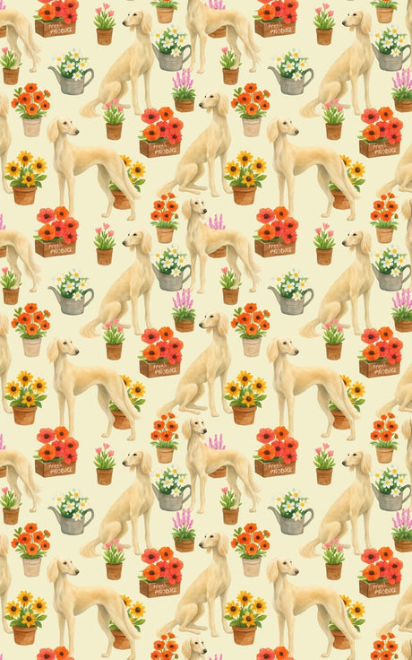 Potted Grace - Saluki Wrapping Paper