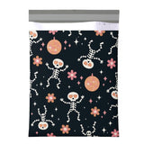 Skeleton Disco Ball Poly Mailers Size 10x13 Halloween Shipping Bags