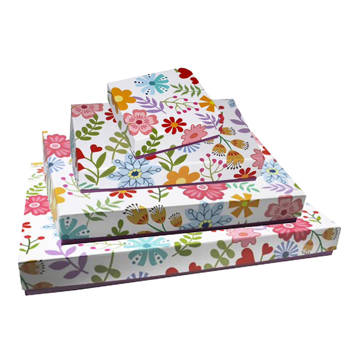 Spring Flowers Rigid Candy Boxes Collection