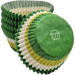 Swirl Design Green Cups - Baking Cup - 2" (Dia) x 1-1/4" (H)