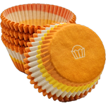 Swirl Design Orange/Yellow Cups - Baking Cup - 2" (Dia) x 1-1/4" (H)