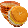 Swirl Design Orange/Yellow Cups - Baking Cup - 2" (Dia) x 1-1/4" (H)