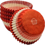 Swirl Design Red/Pink Cups - Baking Cup - 2" (Dia) x 1-1/4" (H)