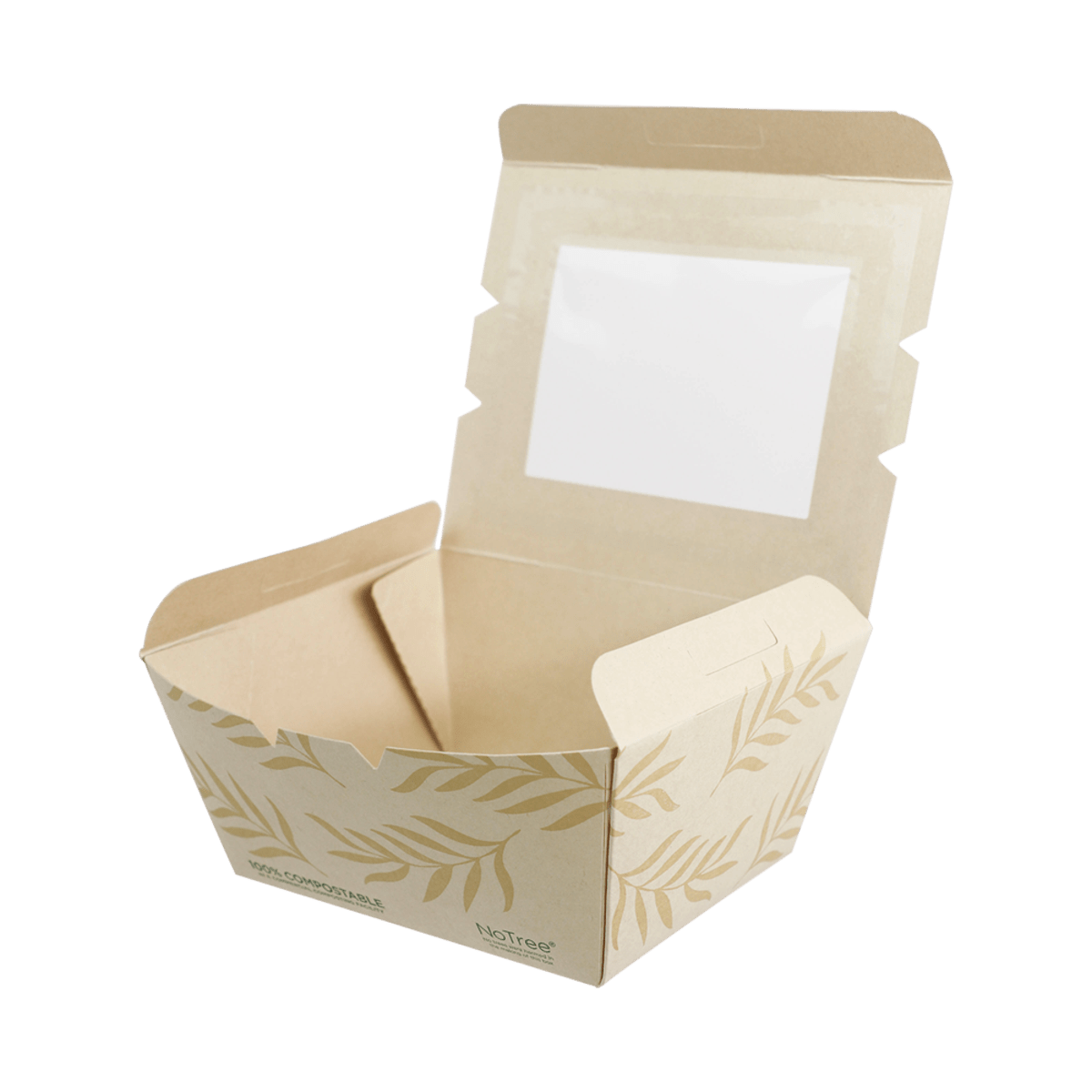 World Centric NoTree Paper #1 Take-Out Container with PLA Window 26oz (QTY:200)