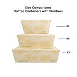 World Centric NoTree Paper #1 Take-Out Container with PLA Window 26oz (QTY:200)