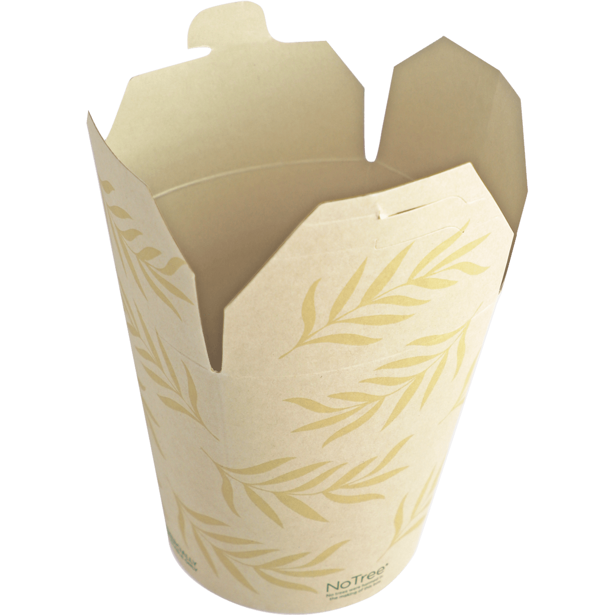 World Centric NoTree 32 oz Tall Take Out Container Compostable Bamboo Paper Food Container (QTY 500), SKU TO-NT-32T