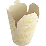 World Centric NoTree 32 oz Tall Take Out Container Compostable Bamboo Paper Food Container (QTY 500), SKU TO-NT-32T