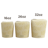 World Centric NoTree 32 oz Tall Take Out Container Compostable Bamboo Paper Food Container (QTY 500), SKU TO-NT-32T