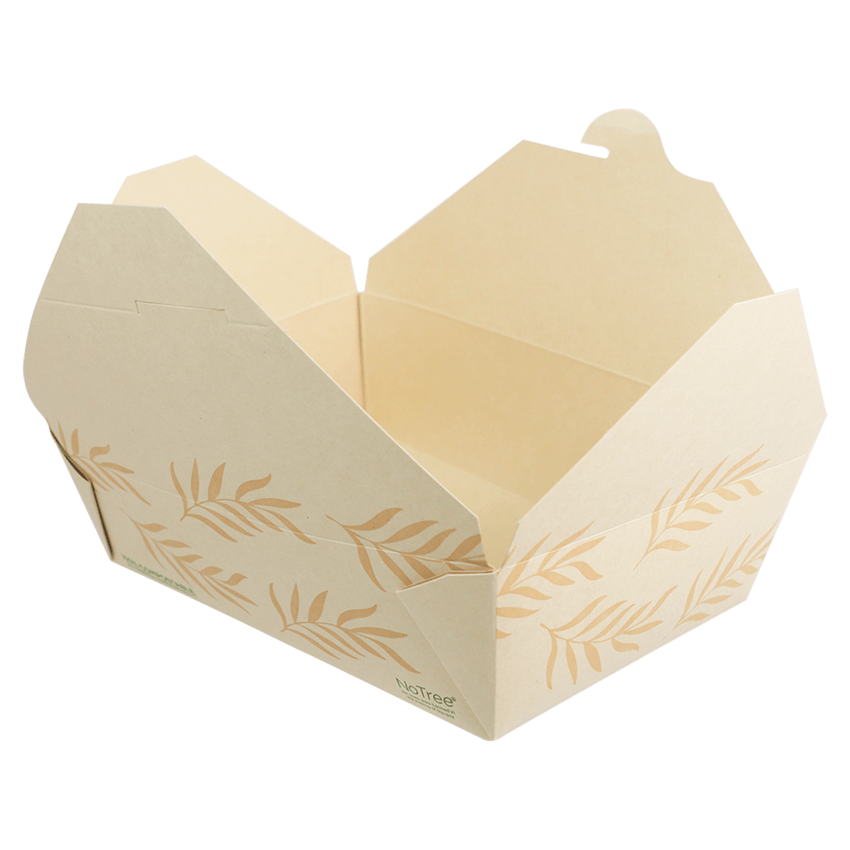 World Centric NoTree Paper #3 Take-Out Container 65 oz, Compostable Bamboo Paper (QTY 200), SKU TO-NT-3