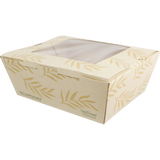 World Centric NoTree 46 oz Take Out Container with PLA Window Compostable Paper Box #8 (QTY 200), SKU TO-NT-8W