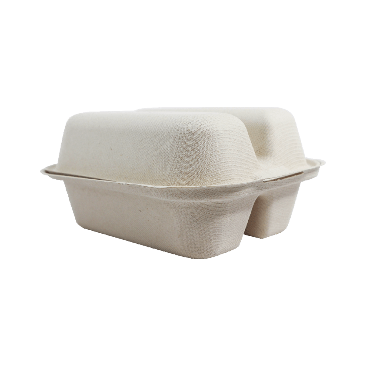 World Centric 8 x 5 x 3 in Fiber Taco Box 2-Compartment Compostable Takeout Container (QTY 300), SKU TO-SC-T2-LFS
