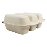 World Centric Fiber Taco Box 3-Compartment 8x7x3in Compostable (QTY 300), SKU TO-SC-T3-LFS