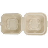 World Centric 8"x8"x3" Fiber Clamshell (QTY:300)