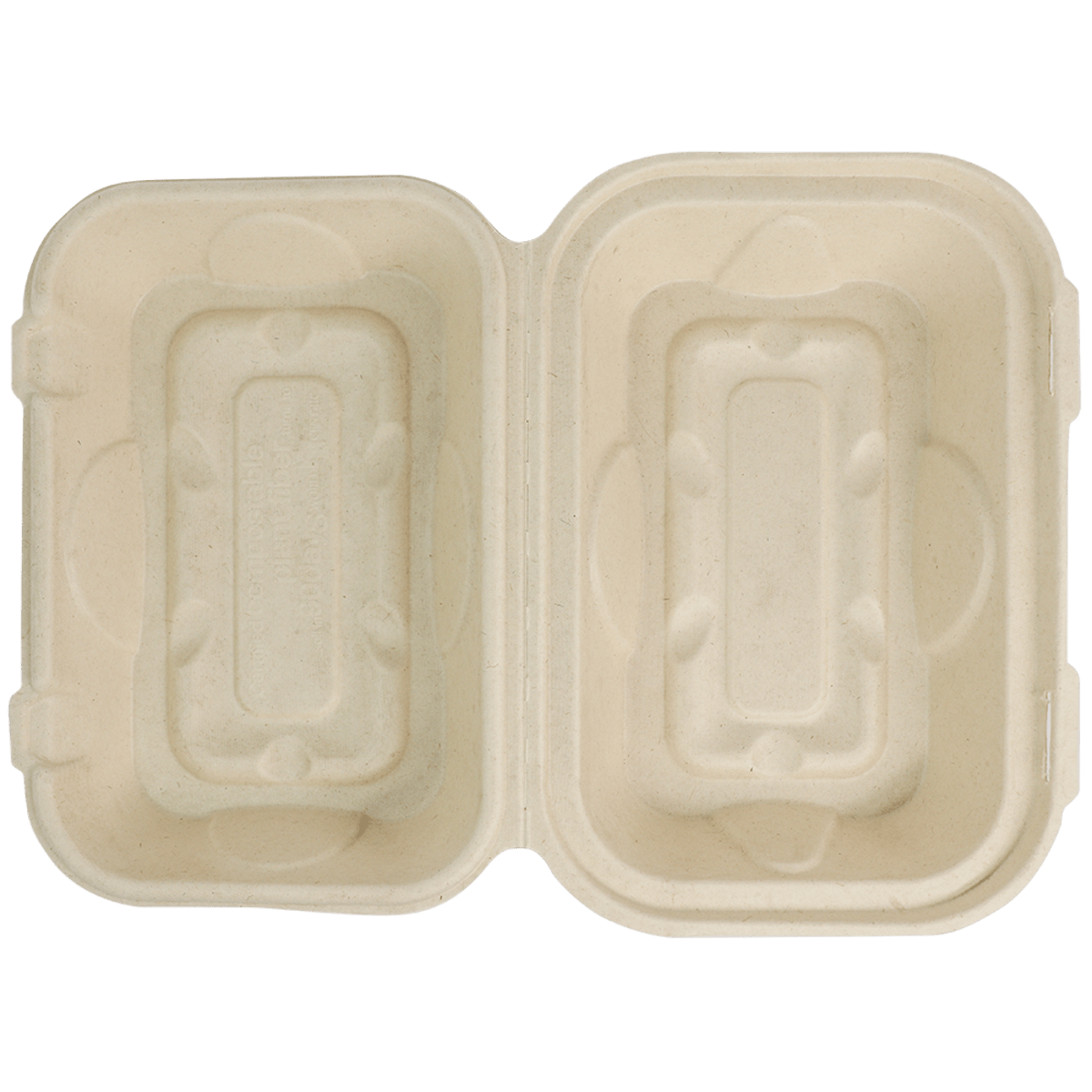 World Centric 9x6x3" Fiber Hoagie Box (QTY:500)