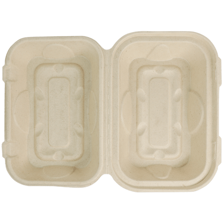 World Centric 9x6x3" Fiber Hoagie Box (QTY:500)