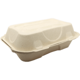 World Centric 9x6x3" Fiber Hoagie Box (QTY:500)