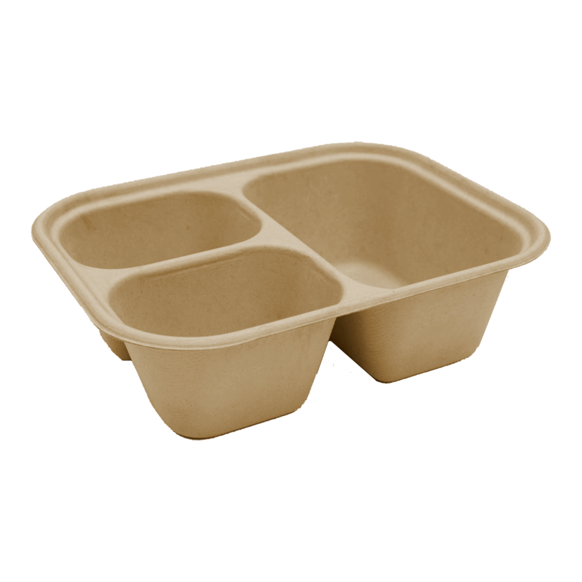 World Centric 48 oz Fiber Container, 3-Compt (QTY:300)