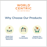 World Centric 14x18" Fiber Serving Tray (QTY:100)