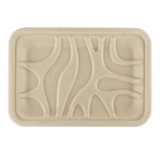 World Centric 8.2x5.7x0.6" Fiber Tray PLA Lined (QTY:500)