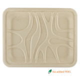 World Centric 9.1x7.2x0.7" Fiber Tray, PLA Lined (QTY:500)