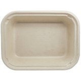 World Centric 60 oz Fiber Food Container, Compostable Bamboo & Plant Fiber (QTY 400), SKU TR-SC-60-LFP