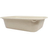 World Centric 60 oz Fiber Food Container, Compostable Bamboo & Plant Fiber (QTY 400), SKU TR-SC-60-LFP