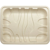 World Centric Fiber Meat & Produce Tray 10.5 x 8.2 x 1.25 Compostable Plant Fiber Food Tray (QTY 480), SKU TR-SC-8P-LFS