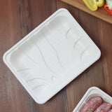 World Centric 10.5x8.2x1.25 Fiber Meat and Produce Tray, PLA Lined (QTY:480)