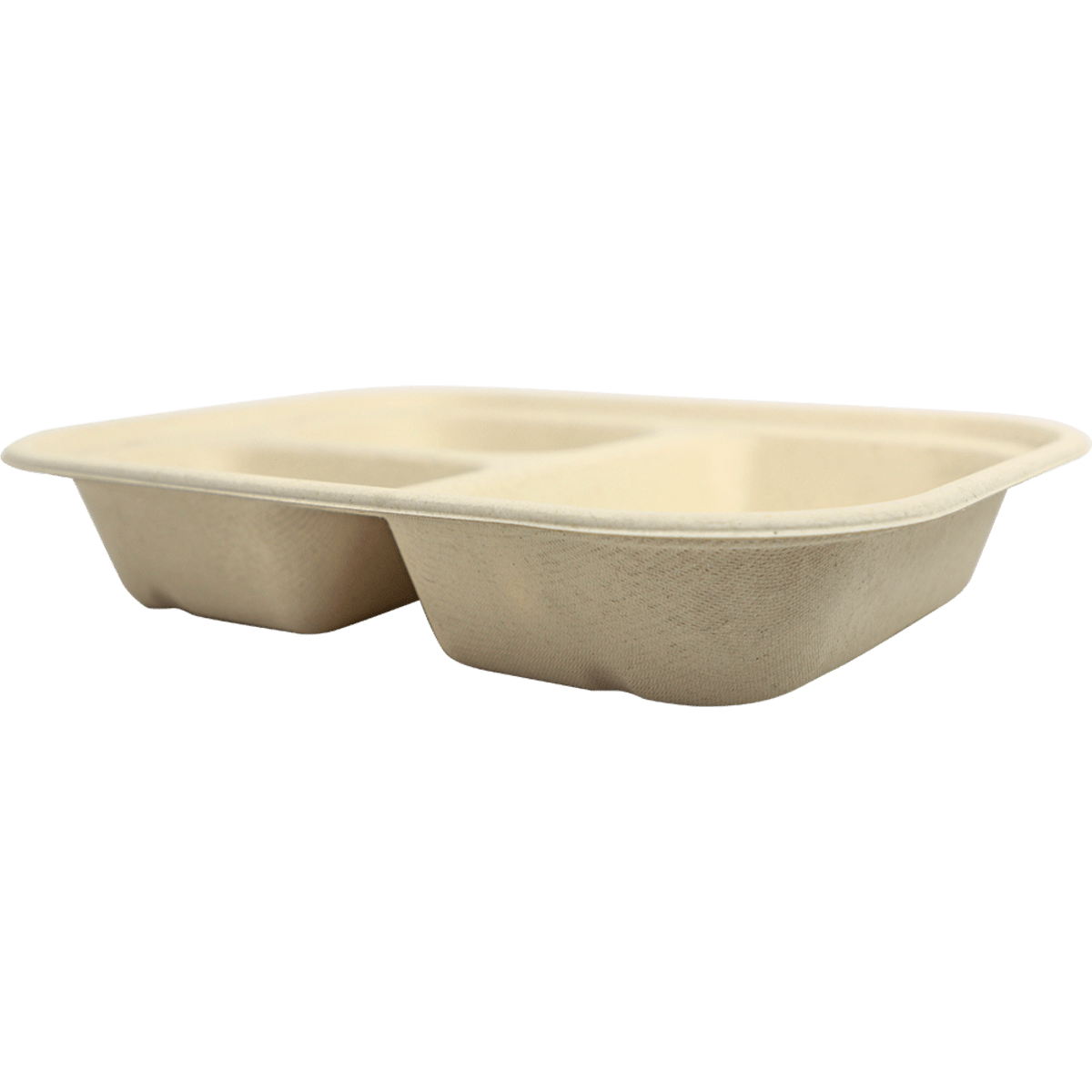 World Centric 29 oz Fiber Container PLA Lined, 3-Compt (QTY:400)