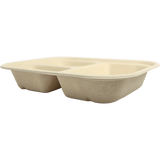 World Centric 29 oz Fiber Container PLA Lined, 3-Compt (QTY:400)