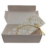 Valentine's Day 1 lb. Candy Boxes Kit - 12 boxes, 12 pads & 12 gold loop ribbons