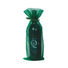 Hunter Green - Flat Organza Wine Bag -  6-1/2 x 15"