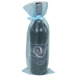 Light Blue - Flat Organza Wine Bag -  6-1/2 x 15"