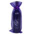 Purple - Flat Organza Wine Bag -  6-1/2 x 15"