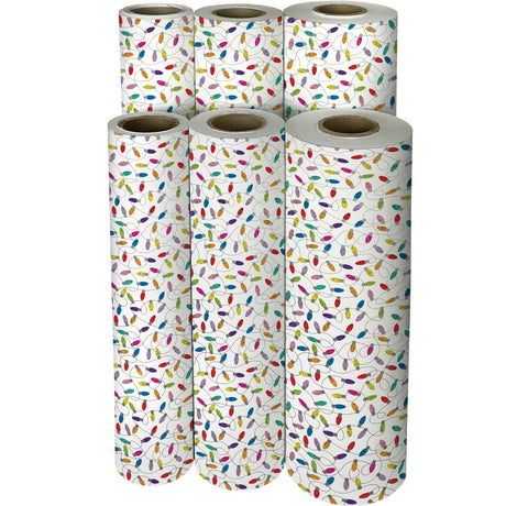 Christmas Lights White - Gift Wrap — additional view f