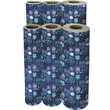 Floral Menorah - Gift Wrap — additional view f