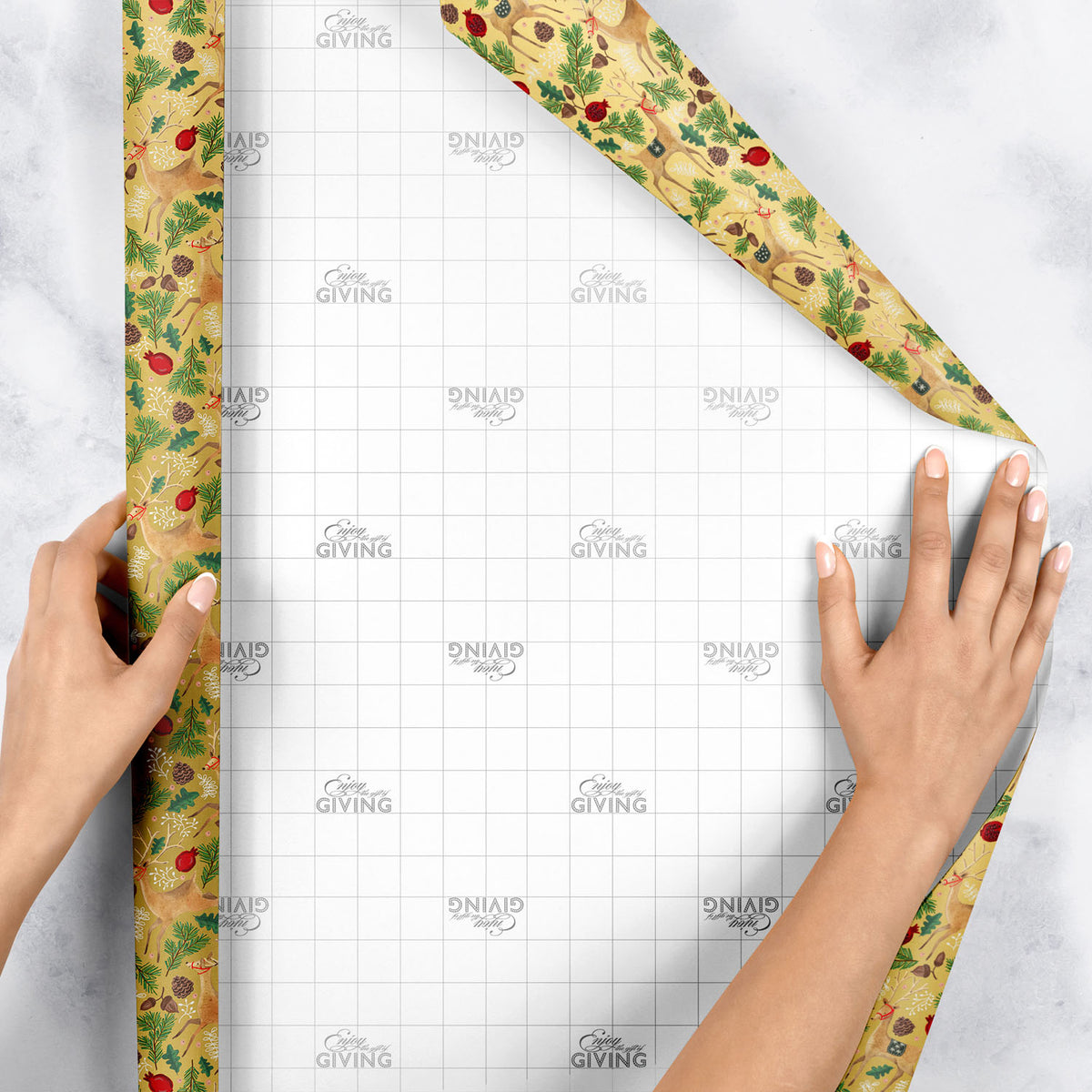 Reindeer Tapestry Gift Wrap - XB561.1e.jpg