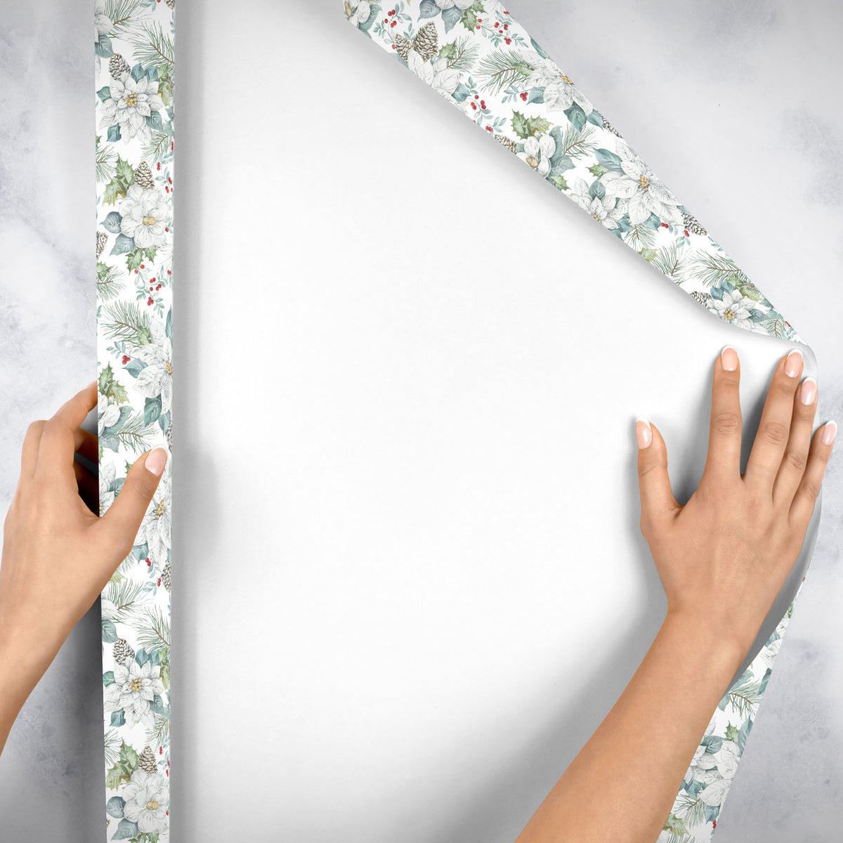 Snowdrift Floral - Gift Wrap — additional view e