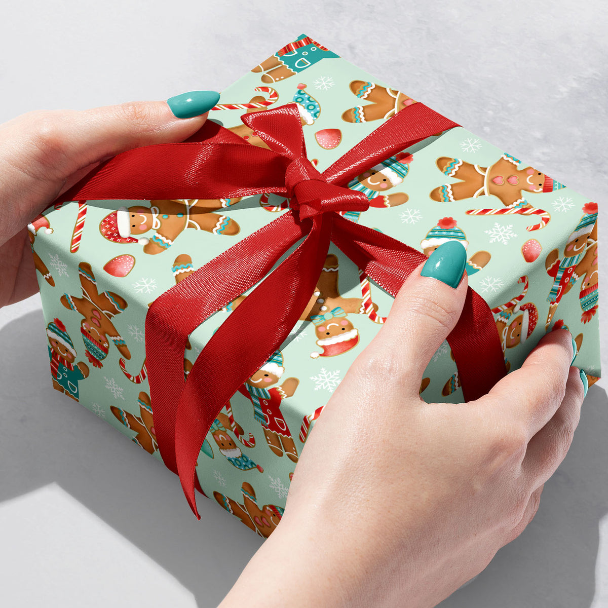 Gingerbread Cookies Gift Wrap - XB840.1b.jpg