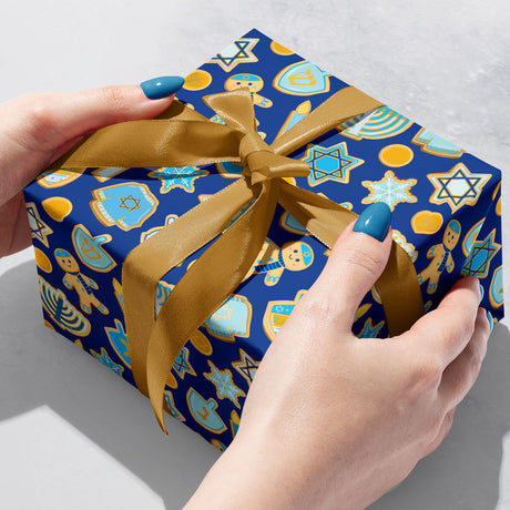 Hanukkah Cookies Gift Wrap - XB845.1b.jpg