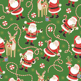Jolly Santa Green Gift Wrap - XB851.1a.jpg