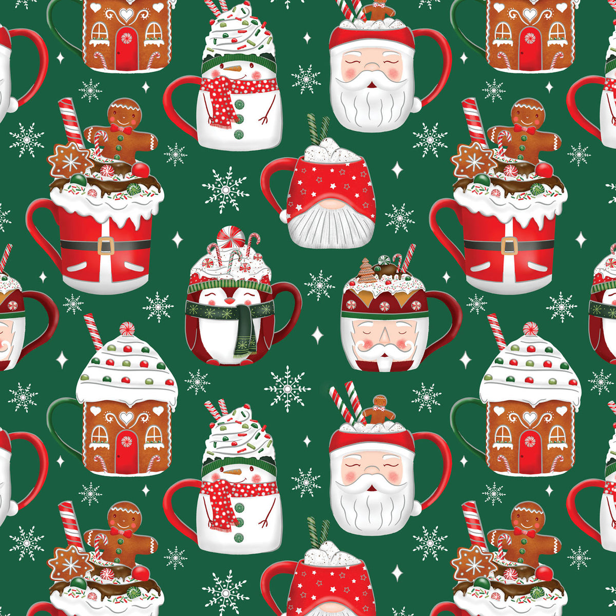 Cocoa Christmas Green Gift Wrap - XB866.1a.jpg