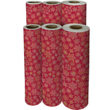 Sparkleflake Gold Red Gift Wrap - XB867.1f.jpg