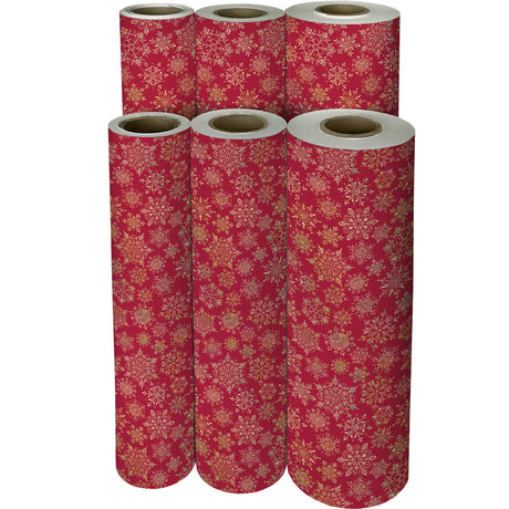 Sparkleflake Gold Red Gift Wrap - XB867.1f.jpg