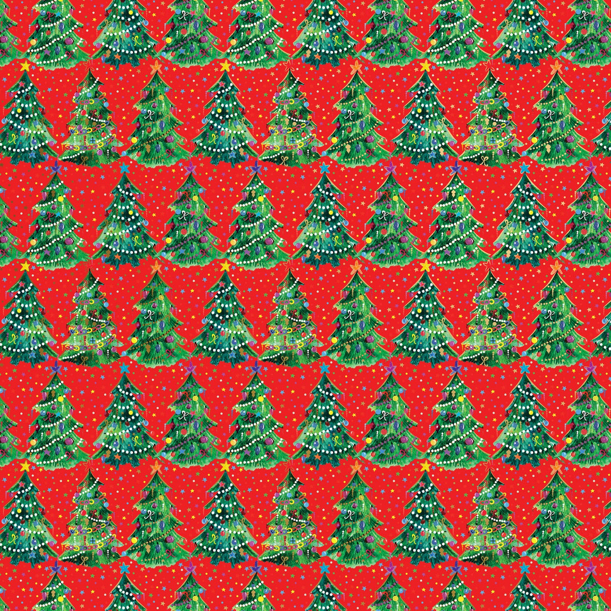 Christmas Trees Red Gift Wrap - XB868.1a.jpg